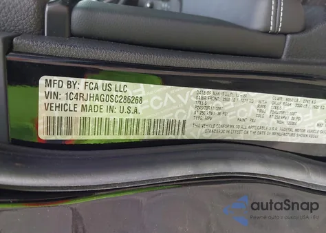 2025 Jeep Grand Cherokee Laredo 4X4 z USA, uszkodzony, nr VIN 1C4RJHAG0SC286268